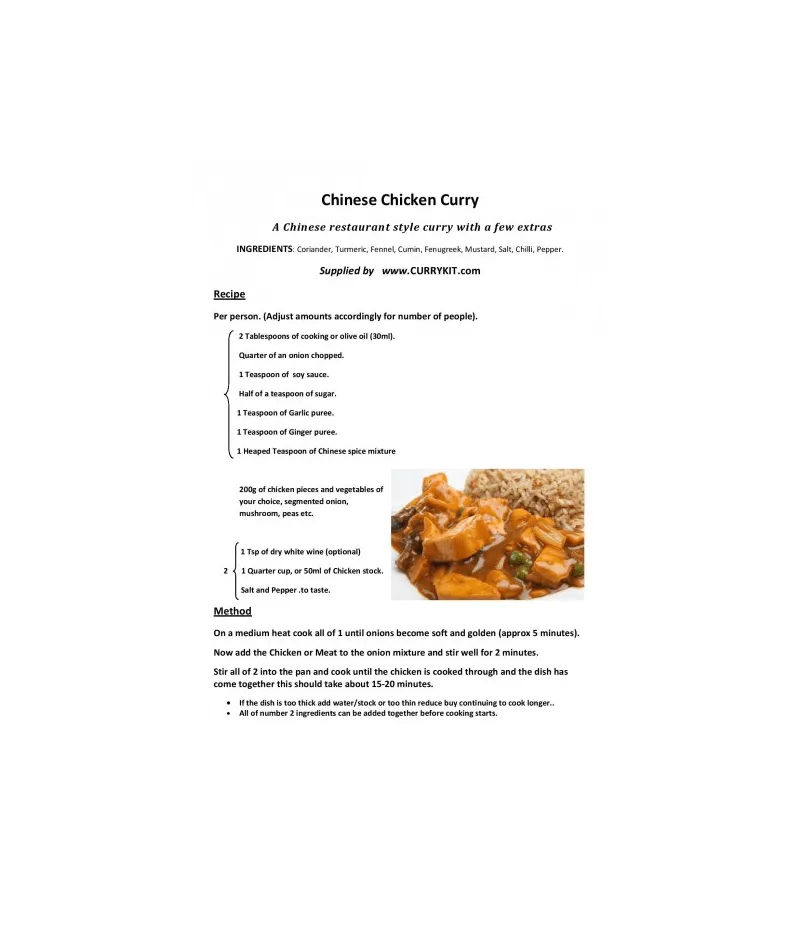 Chinese Curry - Image 2